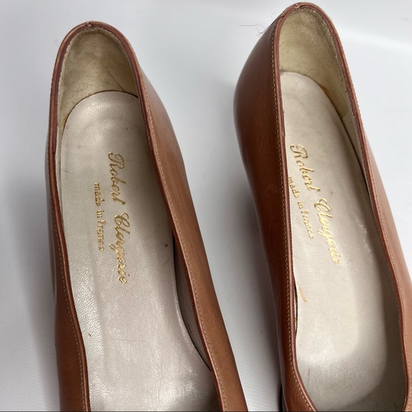 Robert Clergerie Nude Pink Pointed Slip On Heels Size 7.5 - Picture 5 of 12